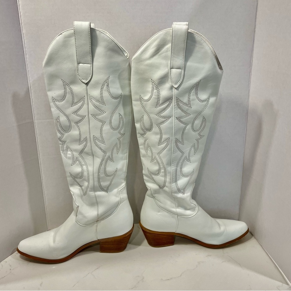 Bellini Urson White Western Style Boots 6 - Picture 7 of 16